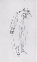 Femme prenant congé 1